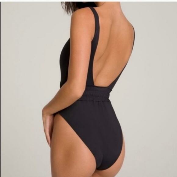 NWT Good American Waist Framer One-Piece Swimsuit in Black S - Picture 4 of 11